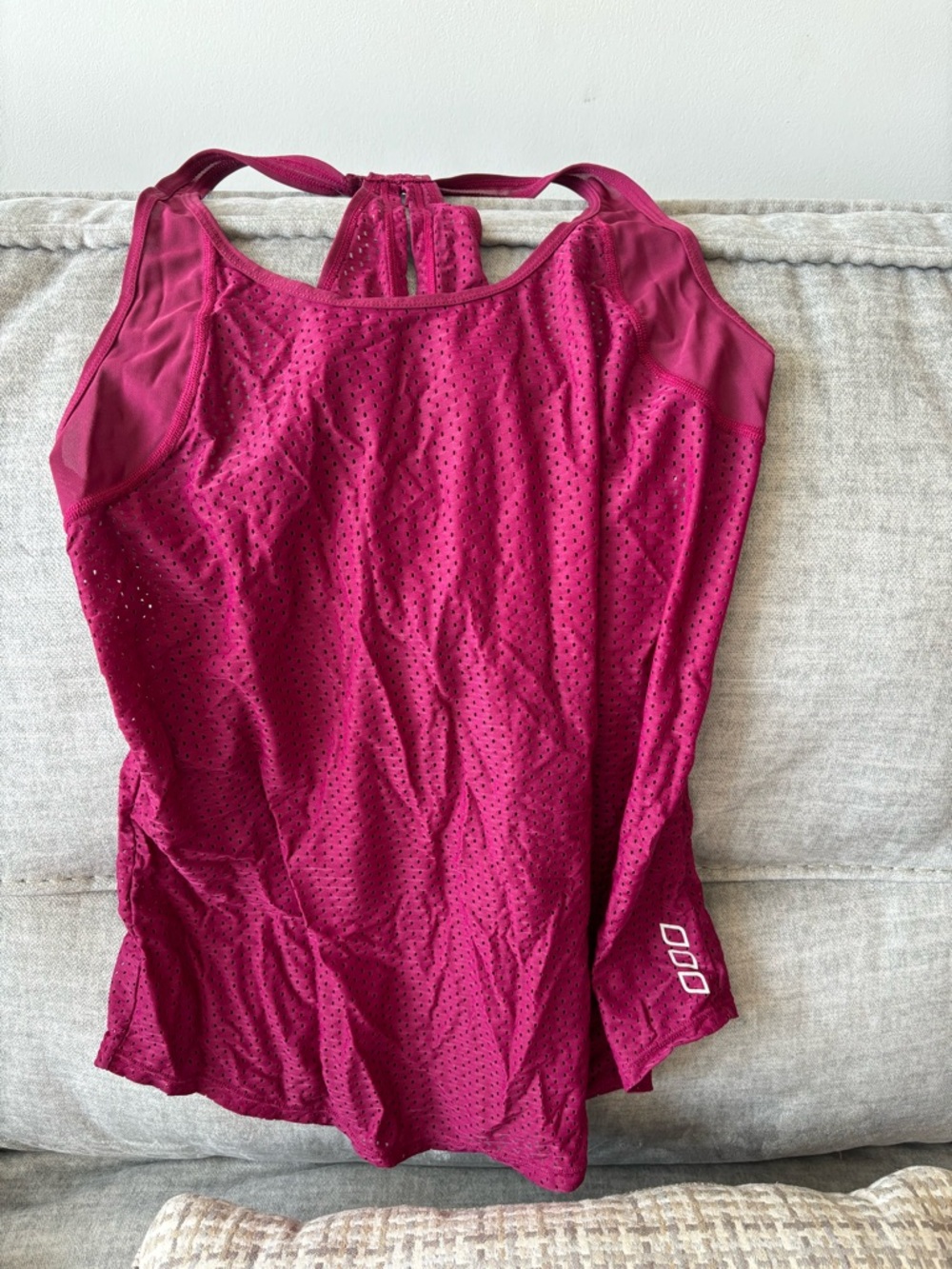 Lorna Jane Racerback Athletic Tank in Berry Pink